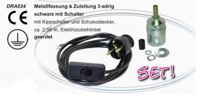 Preview: Zuleitungen & Fassungen im Set